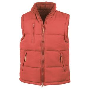 Result Unisex Adult Padded Body Warmer / Red